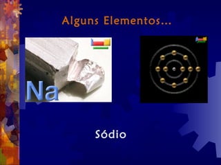 Alguns Elementos…
Sódio
 