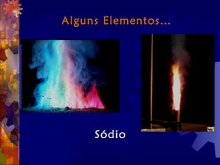 Alguns Elementos…
Sódio
 