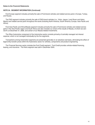 ford  2006 Annual Report
