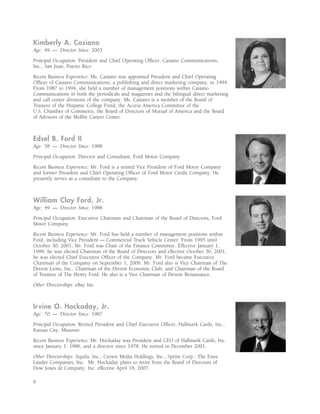 ford 2007 Proxy Statement