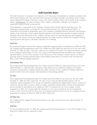 ford 2007 Proxy Statement