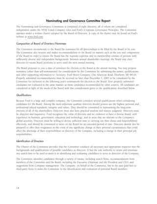 ford 2007 Proxy Statement