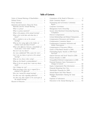 ford 2007 Proxy Statement