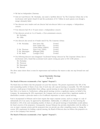 ford 2007 Proxy Statement