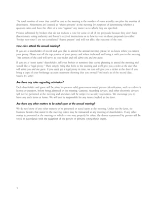 ford 2007 Proxy Statement