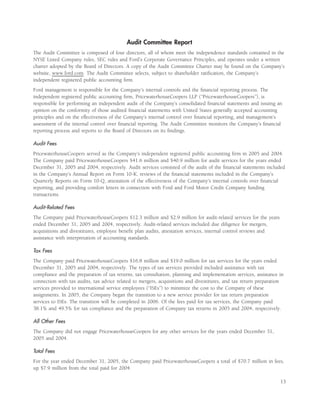 ford 2006 Proxy Statement