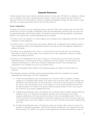 ford 2006 Proxy Statement