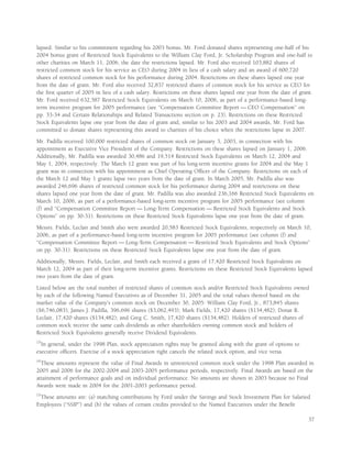 ford 2006 Proxy Statement