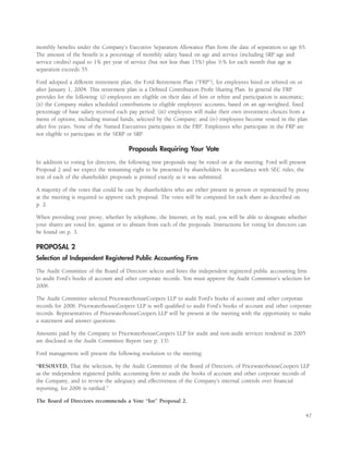 ford 2006 Proxy Statement