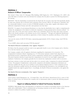 ford 2006 Proxy Statement