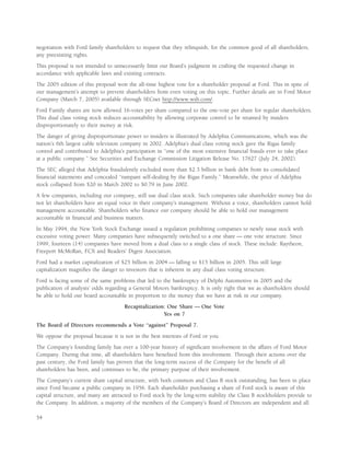 ford 2006 Proxy Statement