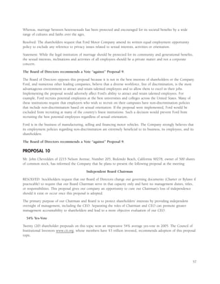 ford 2006 Proxy Statement