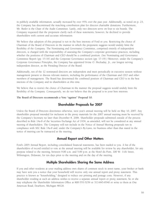 ford 2006 Proxy Statement