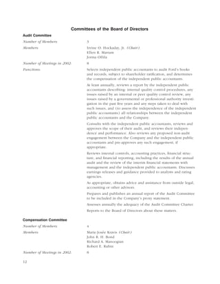 ford 2003 Proxy Statement