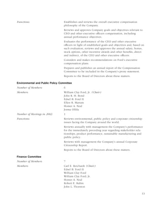 ford 2003 Proxy Statement