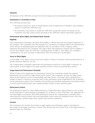 ford 2003 Proxy Statement