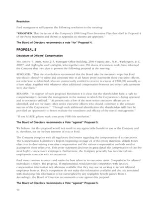 ford 2003 Proxy Statement