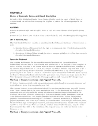 ford 2003 Proxy Statement