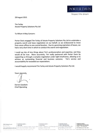 Client Reference Letter - PDH - 280815