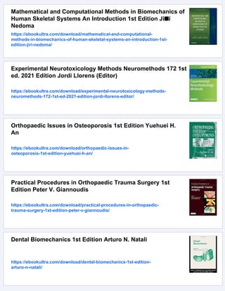 Experimental Methods in Orthopaedic Biomechanics 1st Edition Radovan ...
