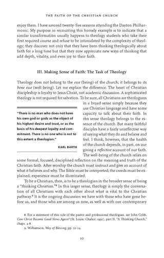 Homely Example The Faith Of The Christian Church An Introduction To Theology Tyron ...