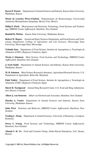 Meat Science And Applications 1st Edition Yh Hui Waikit Nip | PDF