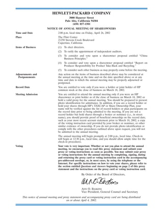 hp 	2002 prox y statement