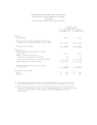 hp 2005 Financial Overview