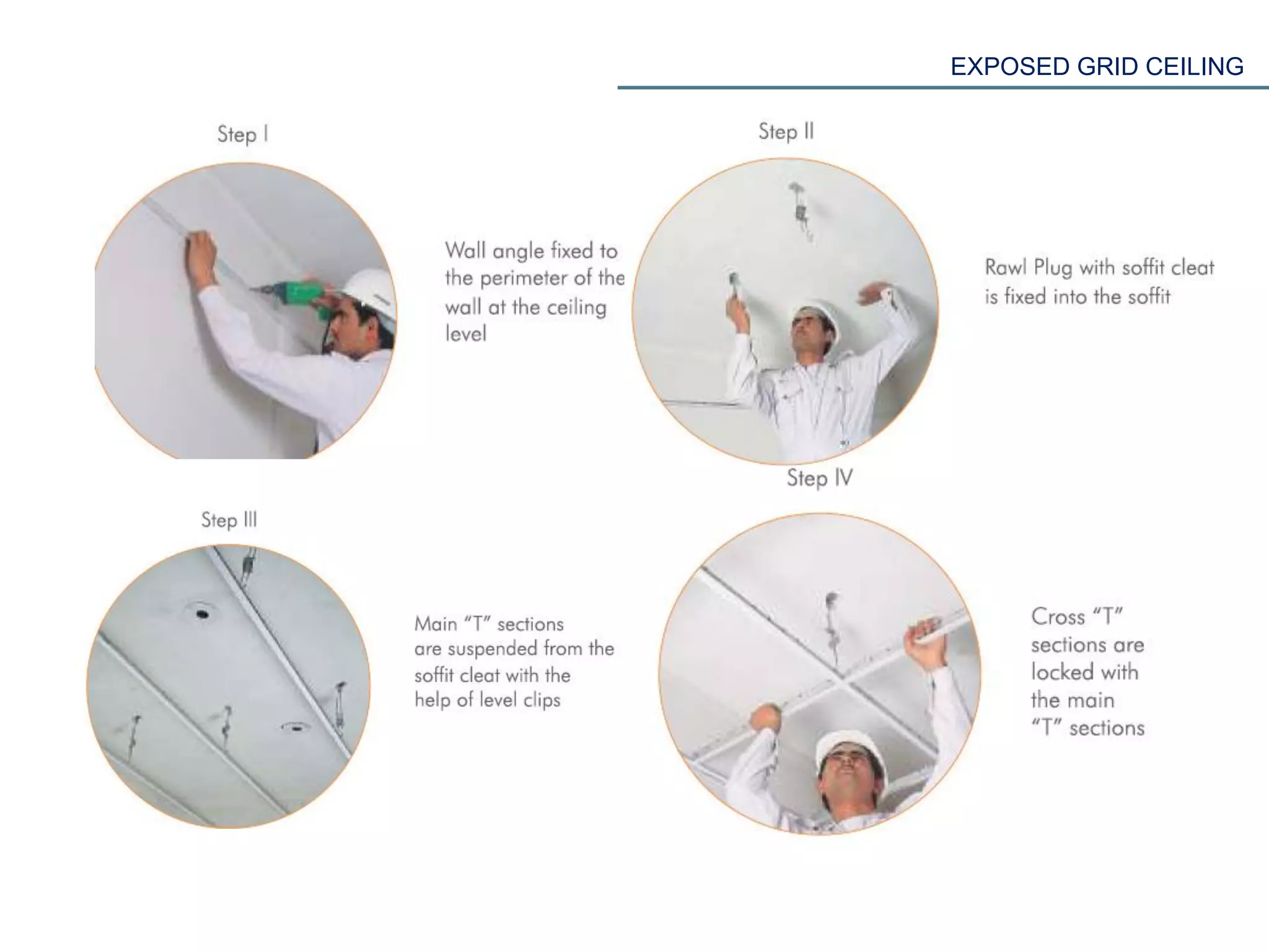 EXPOSED GRID CEILING
 