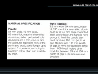 ALUMINIUM FALSE CEILING
 