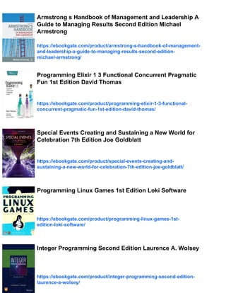 Programming Erlang Software for a Concurrent World Second Edition Joe ...