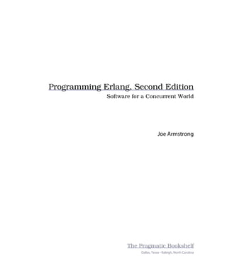 Programming Erlang Software for a Concurrent World Second Edition Joe ...