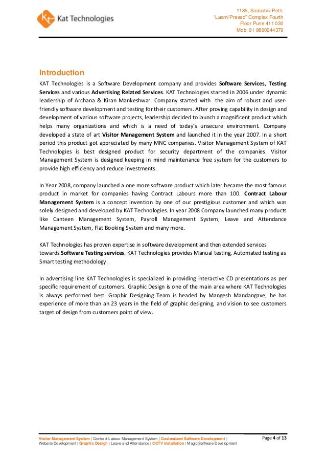 Company Profile Testing