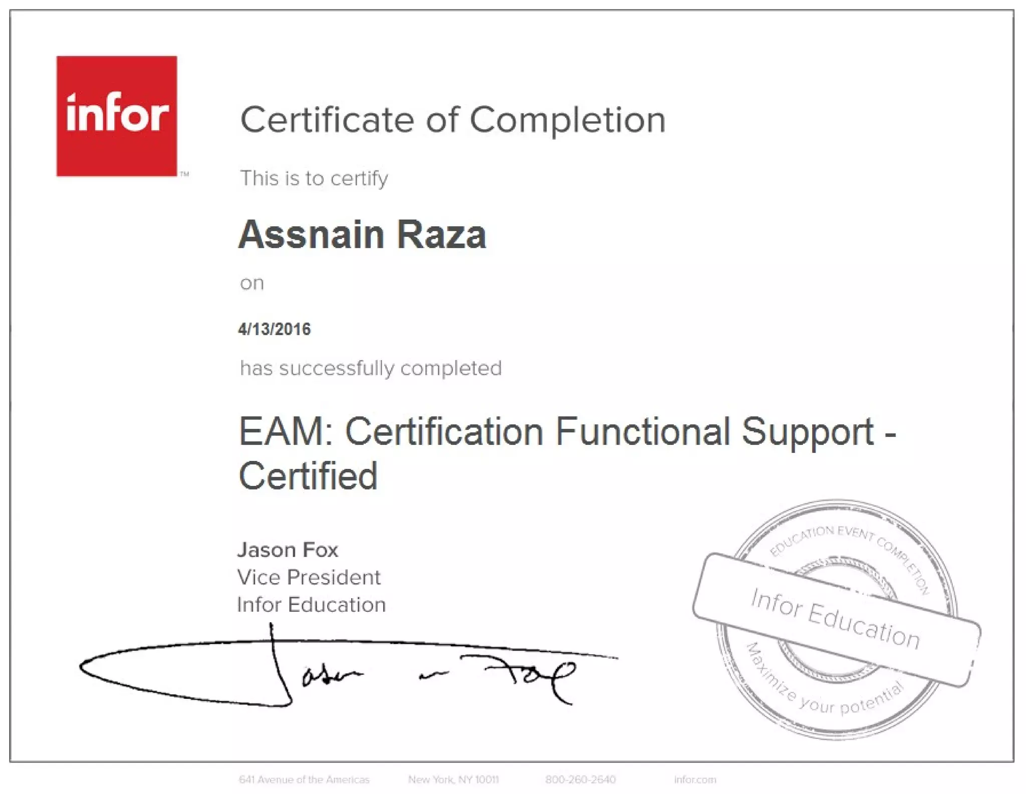 Functional Support Certified | PDF