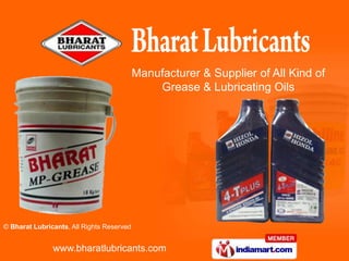 Manufacturer & Supplier of All Kind of Grease & Lubricating Oils 