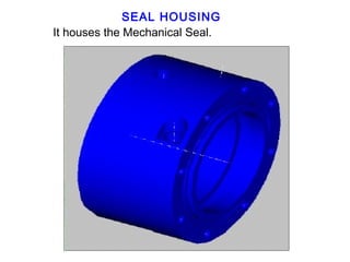 SEAL HOUSING
It houses the Mechanical Seal.
 