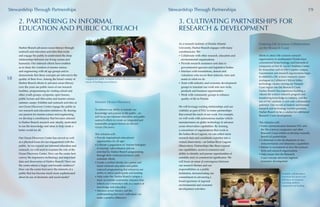 Harbor Branch advances ocean literacy through
outreach and education activities that excite
and engage the public to understand the deep
relationships between our living oceans and
humanity. Our outreach efforts have enabled
us to share the wonders of marine science
and engineering with all age groups and to
demonstrate that these concepts are relevant to the
quality of their lives. Among the broad variety of
Harbor Branch efforts to advance ocean literacy
over the years are public tours of our research
facilities, programming for visiting school and
other youth groups, symposia, open houses,
public lecture and film series and marine science
summer camps. Exhibits and outreach activities at
our Ocean Discovery Center engage the public in
our research and education initiatives. By sharing
our passion for marine science and engineering,
we develop a constituency that becomes attuned
to Harbor Branch research and, ideally, motivated
to use the knowledge and ideas to help create a
better world for all.
Our Ocean Discovery Center has served us well
as a physical focus for our engagement with the
public. As we expand our informal education and
outreach, we will need to examine the role of the
Ocean Discovery Center. How can the center best
convey the impressive technology and important
data and discoveries of Harbor Branch? How can
the center attract a larger and broader audience?
How can the center best serve the interests of a
public that has become much more sophisticated
about its use of electronic and social media?
Engaging the public in marine science discovery is a vital
means of building ocean literacy.
2. PARTNERING IN INFORMAL
EDUCATION AND PUBLIC OUTREACH
Stewardship Through Partnerships
As a research institute of Florida Atlantic
University, Harbor Branch engages with many
constituencies. We:
•	Collaborate with other research, education and
environmental organizations
•	Provide research assistance and data to
governmental agencies and legislative bodies
•	Interface with foundations, donors and
volunteers who invest their interests, time and
assets in what we do
•	Team with industry and economic development
groups to translate our work into new tools,
products and business opportunities
•	Work with community groups to enhance
quality of life in Florida
We will leverage existing relationships and our
visibility as part of FAU to foster partnerships
that extend the reach of our work. For example,
we will work with autonomous marine vehicle
manufacturers on glider technology to advance
ocean observation capabilities. By forming
a consortium of organizations that work in
the Indian River Lagoon, we can collect more
research data and coordinate expertise into a
virtual observatory—an Indian River Lagoon
Observatory. Partnerships like these expand
our capabilities, access to resources and
ability to identify and pursue opportunities of
scientific and/or commercial significance. We
will focus on areas of convergence between
our research themes and our
responsibilities as a public
institution, demonstrating our
commitment to advancing a
broad spectrum of regional
environmental and economic
development activities.
Scientific collaborations
maximize the power and
efficiency of resources,
including intellect,
equipment and funding.
3. CULTIVATING PARTNERSHIPS FOR
RESEARCH & DEVELOPMENT
Stewardship Through Partnerships
18
Fostering Life Sciences Collaborations
on the Research Coast
Efforts to attract life sciences research
organizations to southeastern Florida have
concentered biotechnology and biomedical
companies at Port St. Lucie’s Tradition Center
for Innovation and on FAU’s Jupiter campus.
Government and research organizations hope
to establish a life science research cluster
analogous to California’s Silicon Valley
technology cluster, turning our Treasure
Coast region into the Research Coast.
Harbor Branch has experience building a
vibrant life science research program and
transferring knowledge to industry, and the
rest of FAU similarly is rich with collaborative
potential. Our record of biotech and biomed
research and technology transfer positions
Harbor Branch to be a catalyst for additional
Research Coast development.
This initiative will:
•	Foster communication between FAU and
the life sciences companies and other
Research Coast entities to develop mutually
beneficial partnerships
•	Collaborate in the development of new
instrumentation and laboratory capabilities
•	Partner in recruitment of new life sciences
firms and research organizations
•	Help ensure that the Research
Coast concept advances regional
economic development
Mission: Ocean Discovery
To enhance our ability to transfer our
knowledge and passion to the public, we
will focus our informal education and public
outreach efforts to create an integrated and
sustainable program known as Mission:
Ocean Discovery.
This initiative will:
•	Provide inspirational educational
opportunities for all ages
•	Cultivate a population of “marine biologists
in training” who enhance and are
enriched by Harbor Branch programming
through their continued presence and
volunteer efforts
•	Create a unified identity for current and
future informal education and public
outreach programming that enhances our
ability to attract participants and funding
•	Help make the Harbor Branch campus a
more accessible community resource that
reflects our University’s role as a source of
knowledge and education
•	Advance ocean literacy and the
understanding that every individual can
make a positive difference
19
 