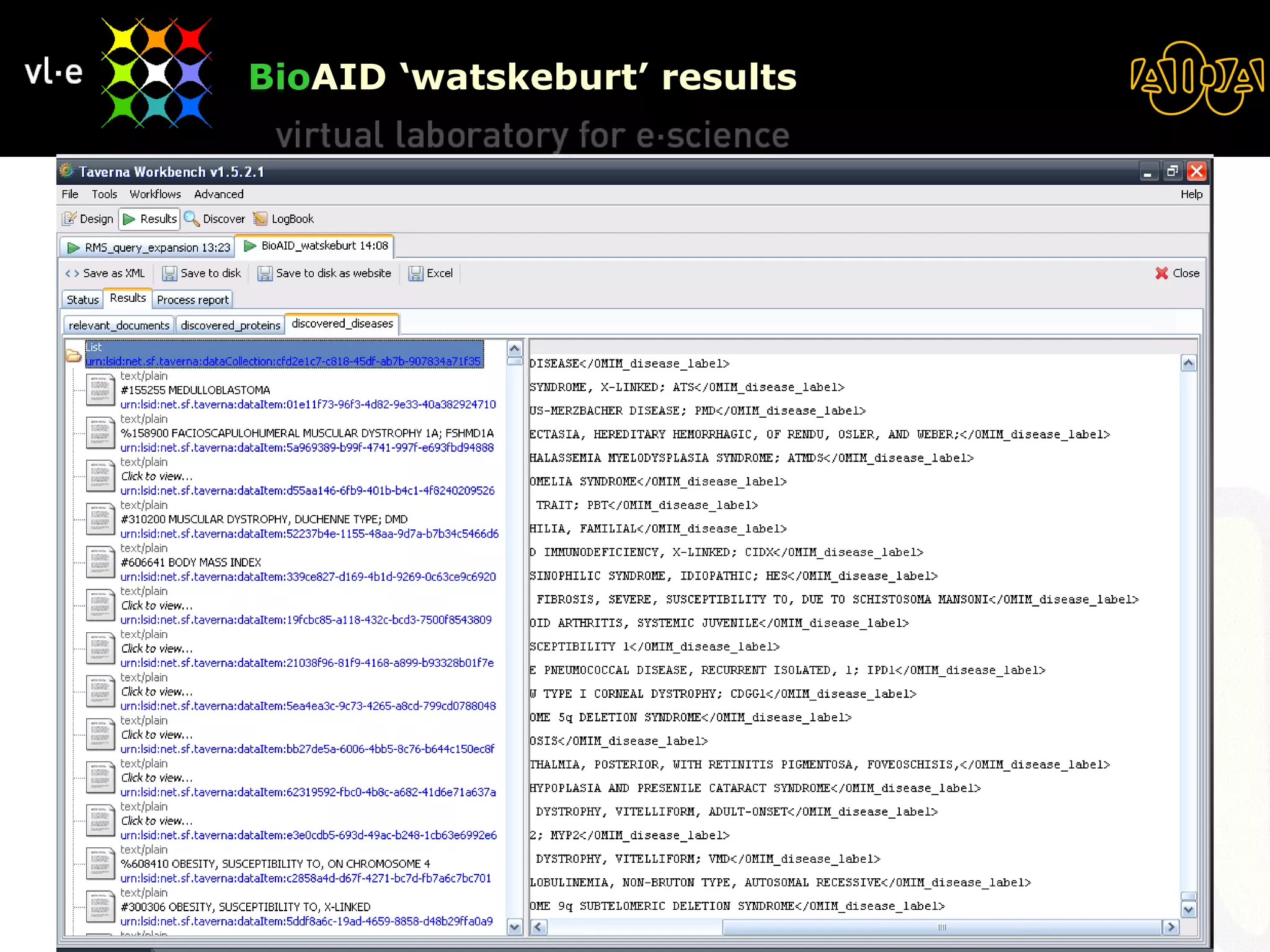 Bio AID ‘watskeburt’ results 08/06/09 BioAID 