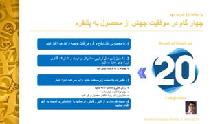 ‫پلتفر‬ ‫به‬ ‫محصول‬ ‫از‬ ‫جهش‬ ‫موفقیت‬ ‫در‬ ‫گام‬ ‫چهار‬‫م‬
1-‫گروه‬ ‫و‬ ‫دفاع‬ ‫قابل‬ ‫محصولی‬ ‫با‬‫ی‬‫کنی‬ ‫آغاز‬ ،‫کارها‬ ‫از‬ ‫توجیه‬ ‫قابل‬‫د‬
2-‫گذاری‬ ‫اشتراک‬ ‫و‬ ‫ایجاد‬ ‫بر‬ ‫متمرکز‬ ،‫ترکیبی‬ ‫مدل‬ ‫بیزینس‬ ‫یک‬
‫بسازید‬ ‫جدید‬ ‫ارزشهای‬
•‫کنید‬ ‫تبدیل‬ ‫فرصت‬ ‫به‬ ‫را‬ ‫تهدیدها‬
3-‫کنید‬ ‫اجرا‬ ‫سرعت‬ ‫با‬ ‫را‬ ‫جدید‬ ‫زیرساخت‬ ‫سمت‬ ‫به‬ ‫تغییرات‬.
•‫نمایید‬ ‫ارائه‬ ‫مناسب‬ ‫و‬ ‫كافي‬ ‫ارزش‬
•‫باشید‬ ‫استوار‬ ‫برندتان‬ ‫روی‬
•‫در‬ ‫را‬ ‫مشتریان‬‫کنید‬ ‫درگیر‬ ‫محصول‬ ‫تکامل‬ ‫روند‬
4-‫از‬ ‫خودداری‬ ‫جهت‬‫کپی‬‫ب‬ ‫نسبت‬ ‫و‬ ‫شناسایی‬ ‫را‬ ‫فرصتها‬ ،‫رقابتی‬‫آنها‬ ‫ه‬
‫نمایید‬ ‫اقدام‬
Harvard Business Review | April 2016
‫مطالعه‬ ‫با‬20‫مهم‬ ‫شرکت‬
Result of Study on
Companies
 