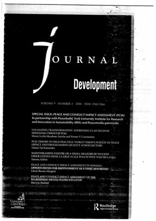 journal of peaccebuliding and Development.PDF