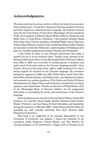 A Choctaw Reference Grammar George Aaron Broadwell | PDF