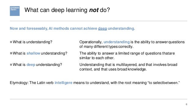 machine learning goldman sachs