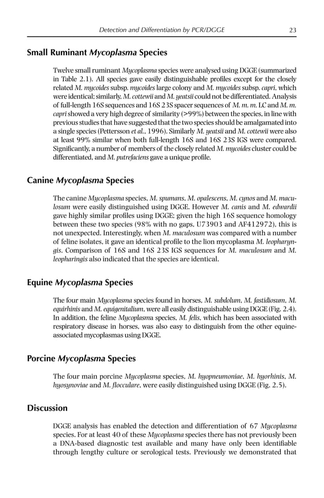 Mycoplasma Diseases of Ruminants First Edition Robin Nicholas | PDF