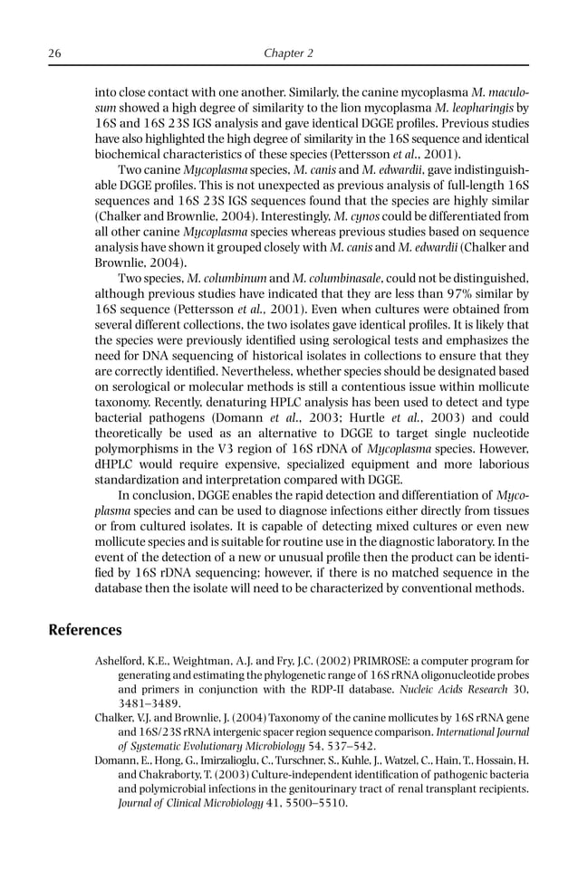 Mycoplasma Diseases of Ruminants First Edition Robin Nicholas | PDF