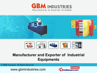 Manufacturer and Exporter of  Industrial Equipments 