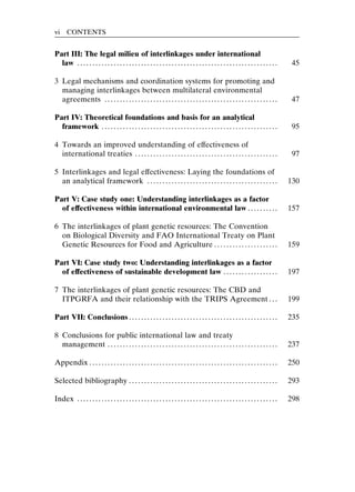 Interlinkages And The Effectiveness Of Multilateral Environmental ...