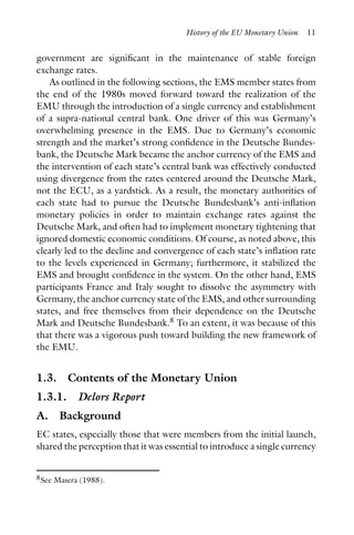 Introduction Of The Euro And The Monetary Policy Of The European ...