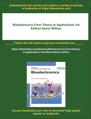 洋書 Bioelectronics: From Theory to Appli Bioelectronics From Theory to Applications 1st Edition Itamar
