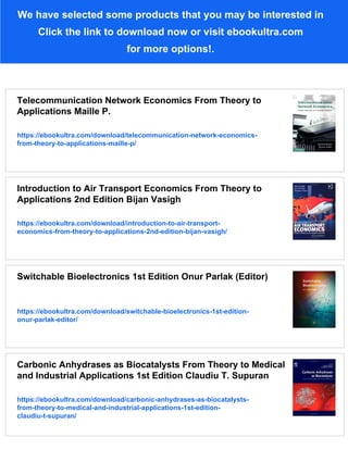 Bioelectronics From Theory to Applications 1st Edition Itamar