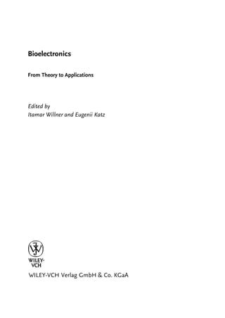 Bioelectronics From Theory to Applications 1st Edition Itamar